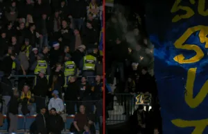 08-derbyt sköts upp – efter pyro: ”Undrar vad fan som händer”