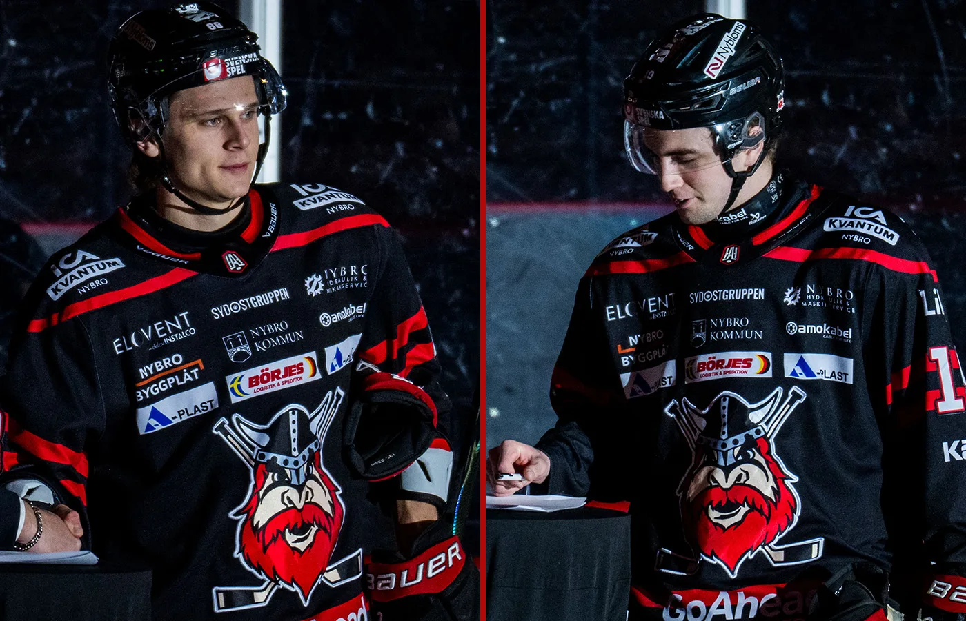 Duon förlänger med Nybro – skriver på direkt på isen