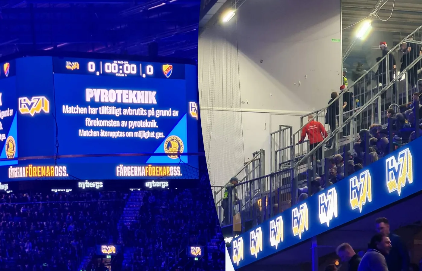 Stormatchen skjuts upp – efter pyro: ”Helt meningslöst”