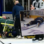 Skräckskadan i HV71: Lämnar på bår