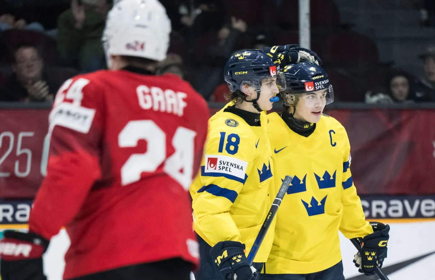 Så spelas Sverige – Schweiz i JVM