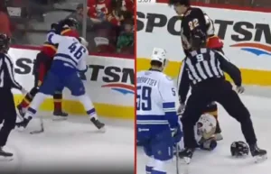 TV: Här kastar svenske AHL-doldisen handskarna