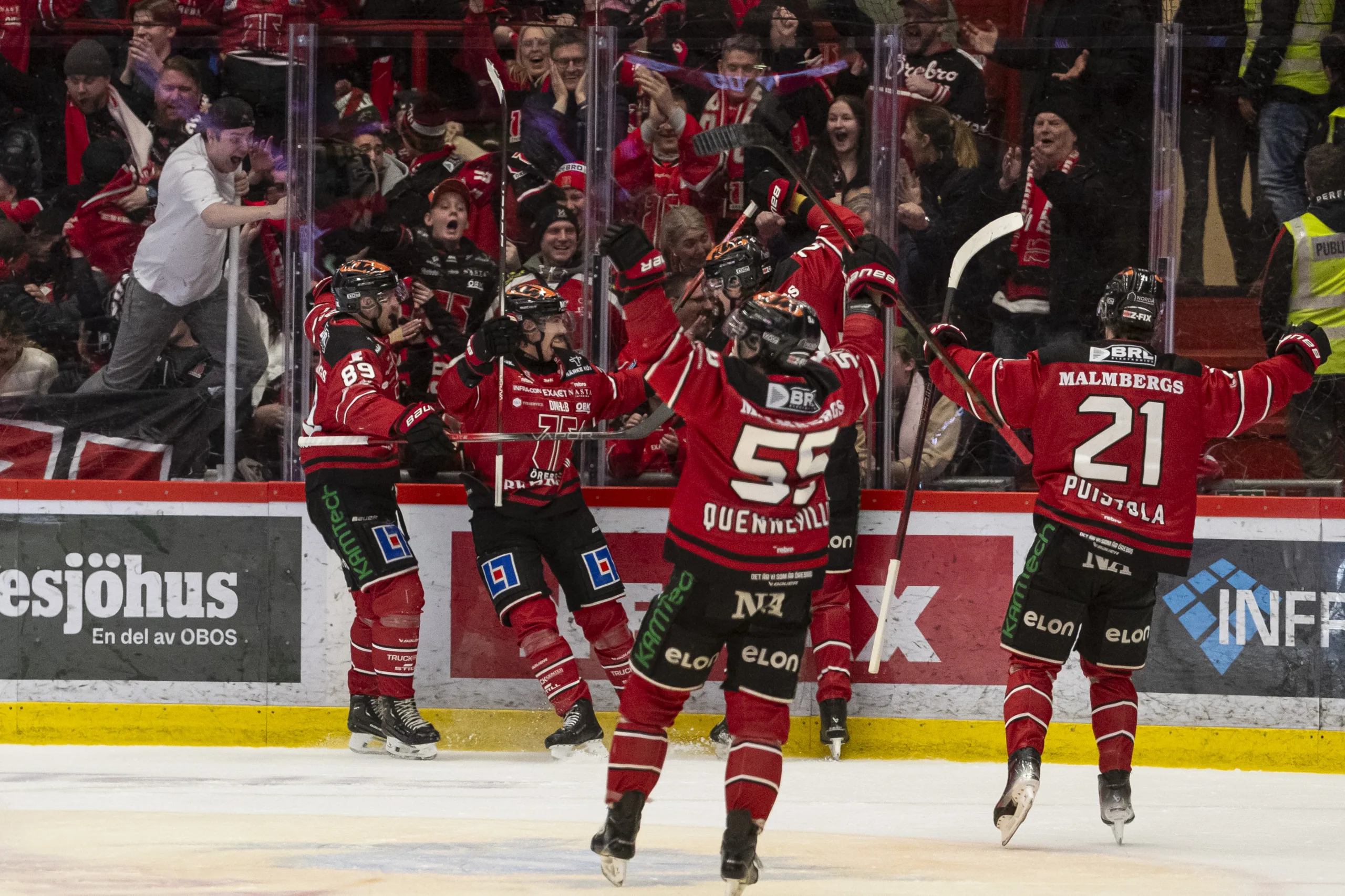 Örebro Hockey höll nollan och vann mot Leksand