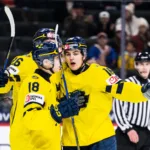 Sverige vann i JVM Grupp A herr mot Schweiz