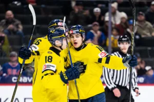 Sverige vann i JVM Grupp A herr mot Schweiz