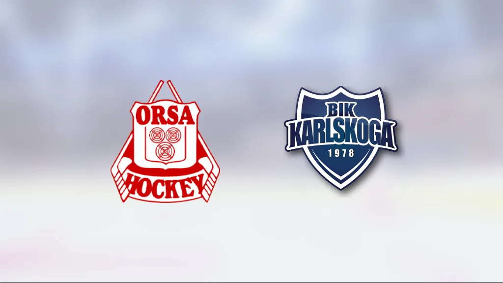 Stark seger för BIK Karlskoga J20 i toppmatchen mot Orsa