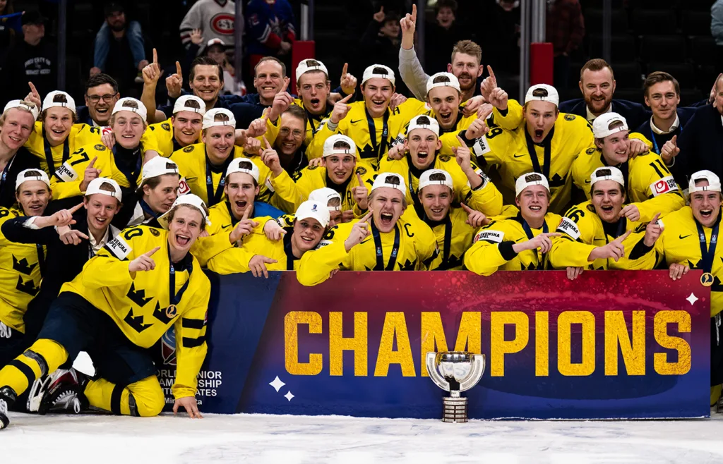 Juniorkronorna. JVM-guld.