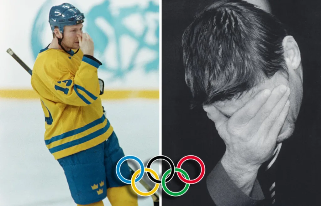 Tre Kronor och Ulf Samuelsson i OS i Nagano 1998