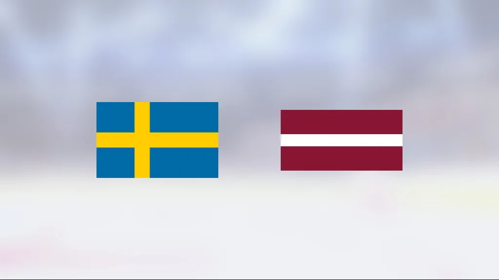 Sverige vann – slog ut Lettland