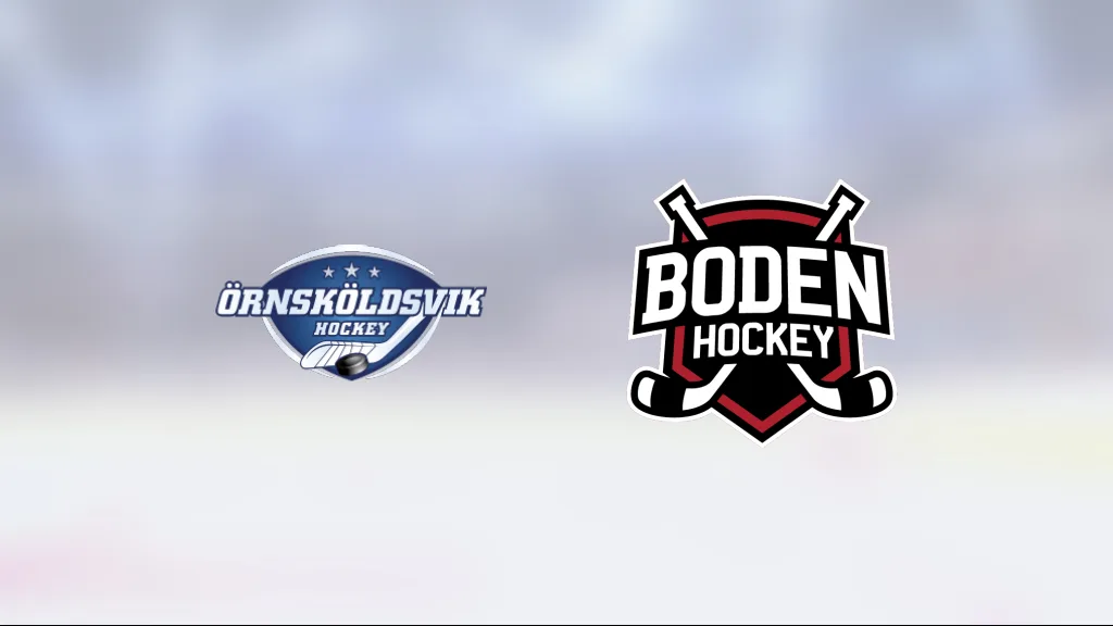 Tvåmålsunderläge vändes till seger för Örnsköldsvik Hockey mot Bodens HF