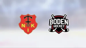 Två snabba mål i sista perioden avgjorde för Norrtälje mot Bodens HF