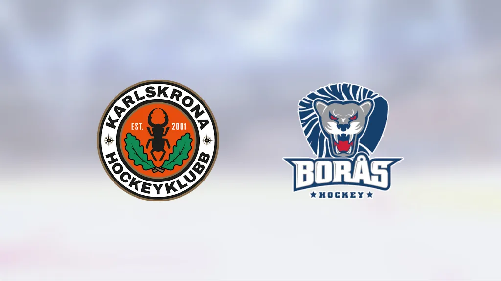 Andersson och Sörensen klev fram borta mot Karlskrona