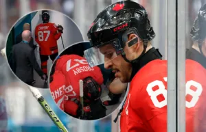 Mardrömsbilder: Här kliver Sidney Crosby av skadad