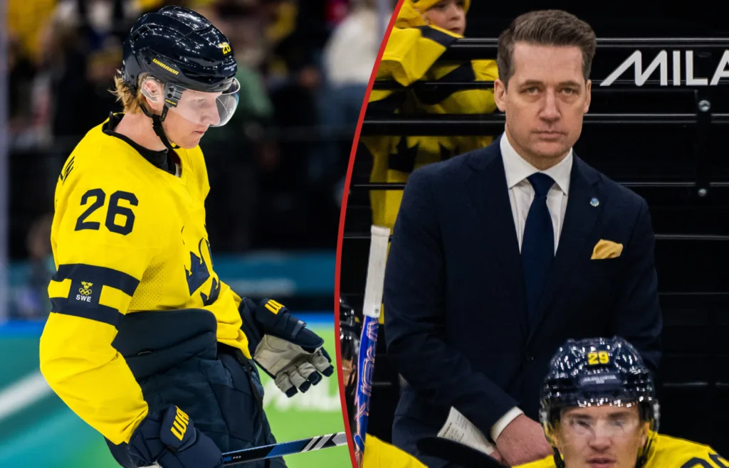 Tre Kronor ute ur OS.