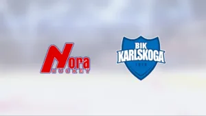 BIK Karlskoga J18 avgjorde tät match mot Nora HC/Hällefors IK U23 i tredje perioden