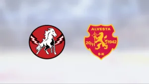 Vita Hästen J20 vann toppmötet med Alvesta
