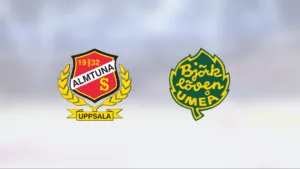 Seger för Björklöven U18 mot Almtuna i U18 Nationell norra