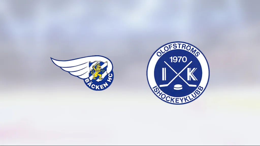 Olofströms Viktor Forsberg matchhjälte mot Bäcken