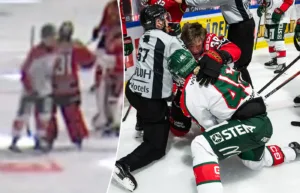 Bilderna visar knuffen bakom bråket: ”Med flit”