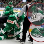 Otäcka bilder i kvartsfinalen: ”Han är helt väck”