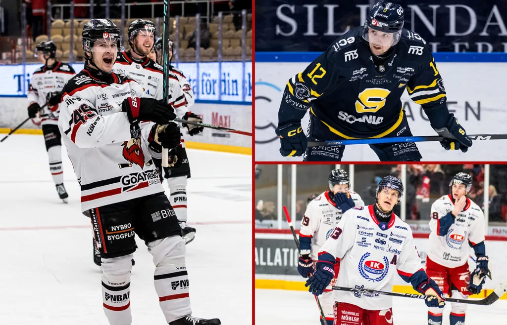 Nybro Vikings. Södertälje. Oskarshamn. HockeyAllsvenskan. 