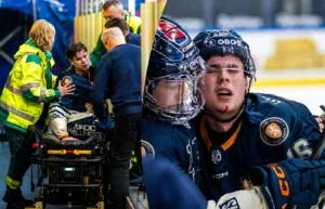 Matchen bryts – efter otäcka skadan