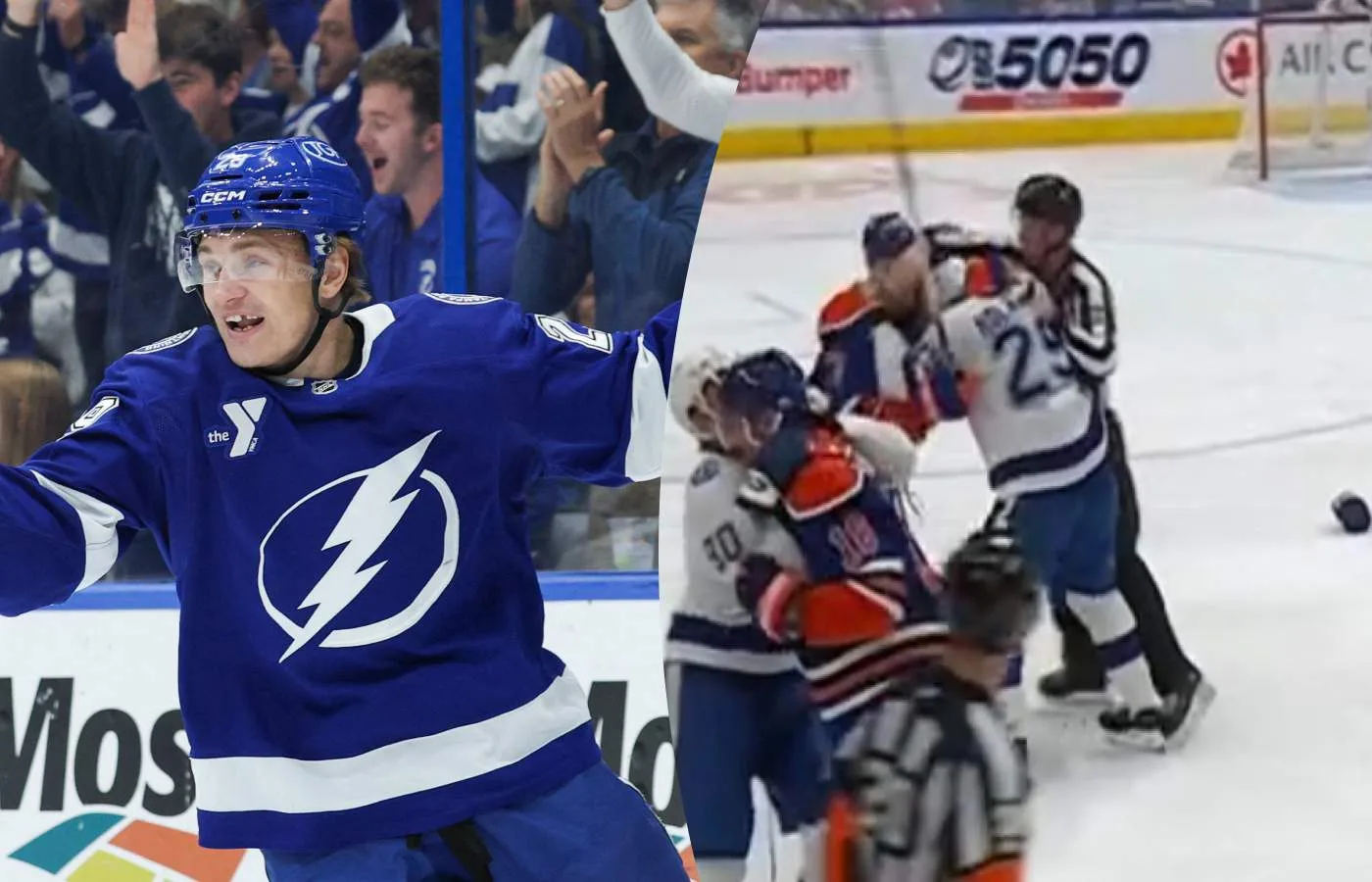 Heta känslorna i natt – svensken rök ihop med McDavid