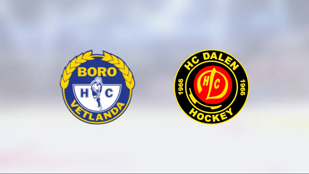 Likaläge i matchserien efter Dalens seger mot Boro/Vetlanda
