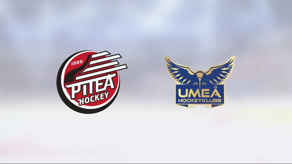 Vincent Reichler i form när Umeå Hockeyklubb U18 vann mot Piteå Hockey U18