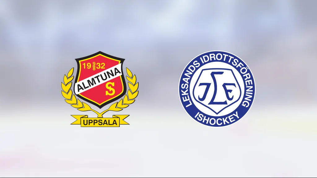 Tre poäng till Almtuna efter avgörande i slutperioden mot Leksand