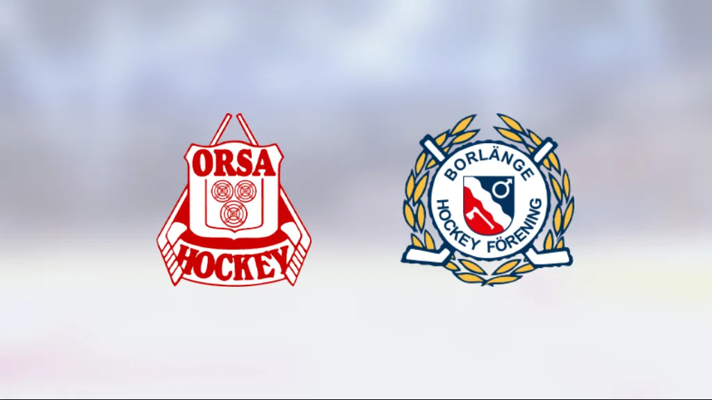 Orsa-seger i toppmötet med Borlänge Hockey 2