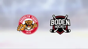 Brooklyn Tigers UHF U18 starkast – efter två sena mål mot Bodens HF U18