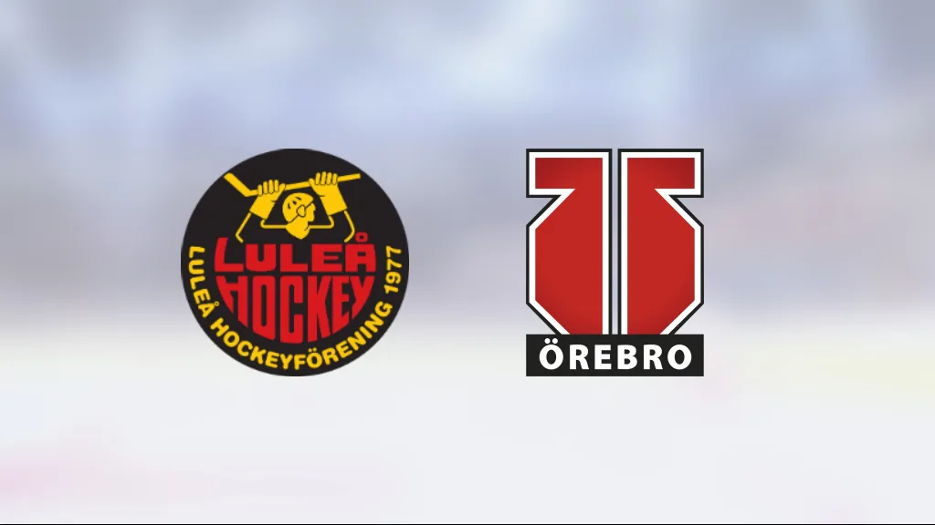 Örebro Hockey kvitterade mot Luleå