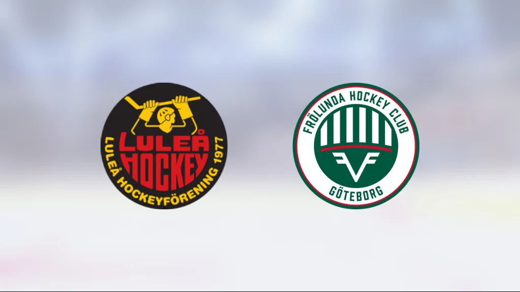 Luleå med seger i matchserien mot Frölunda