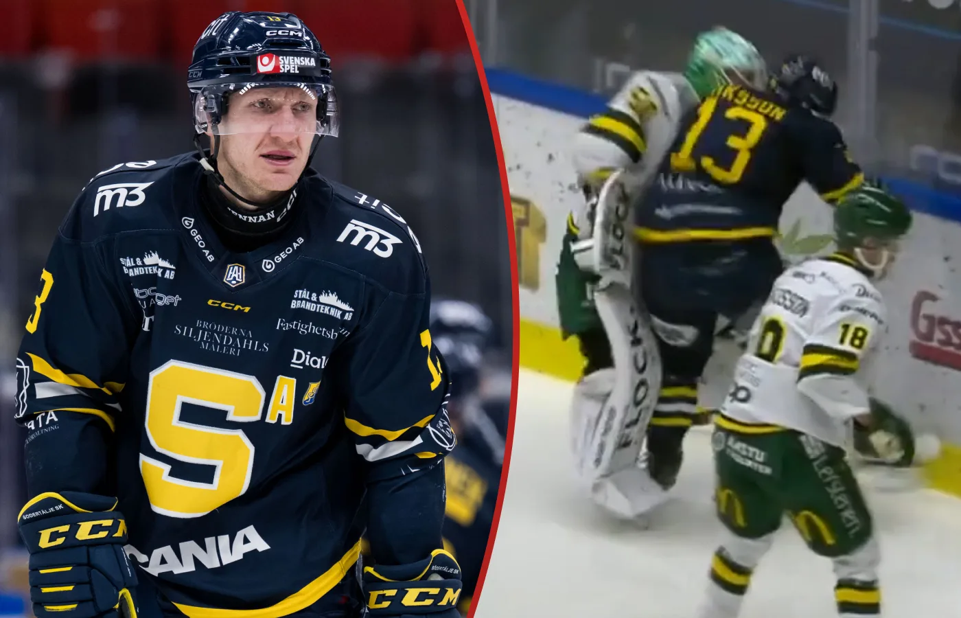 Körde över målvakten − stängs av i semifinalen