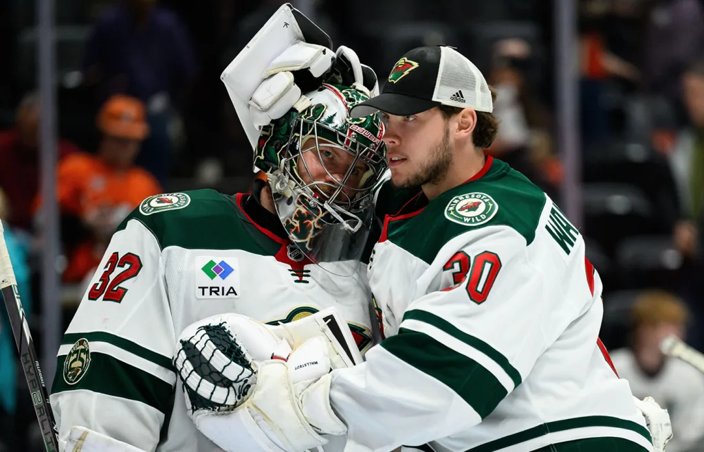 Filip Gustavsson. Jesper Wallstedt. Minnesota Wild. 