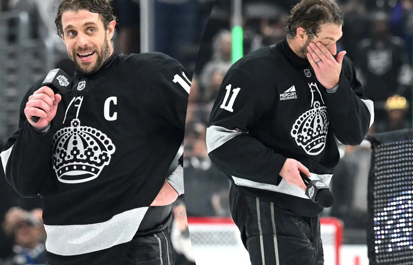 Svenskbekantingen Anze Kopitar i tårar – tackas av efter 20 år