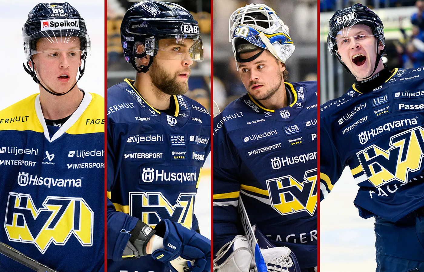 Viggo Gustafsson. Joona Luoto. Frederik Dichow. Hugo Pettersson. HV71.