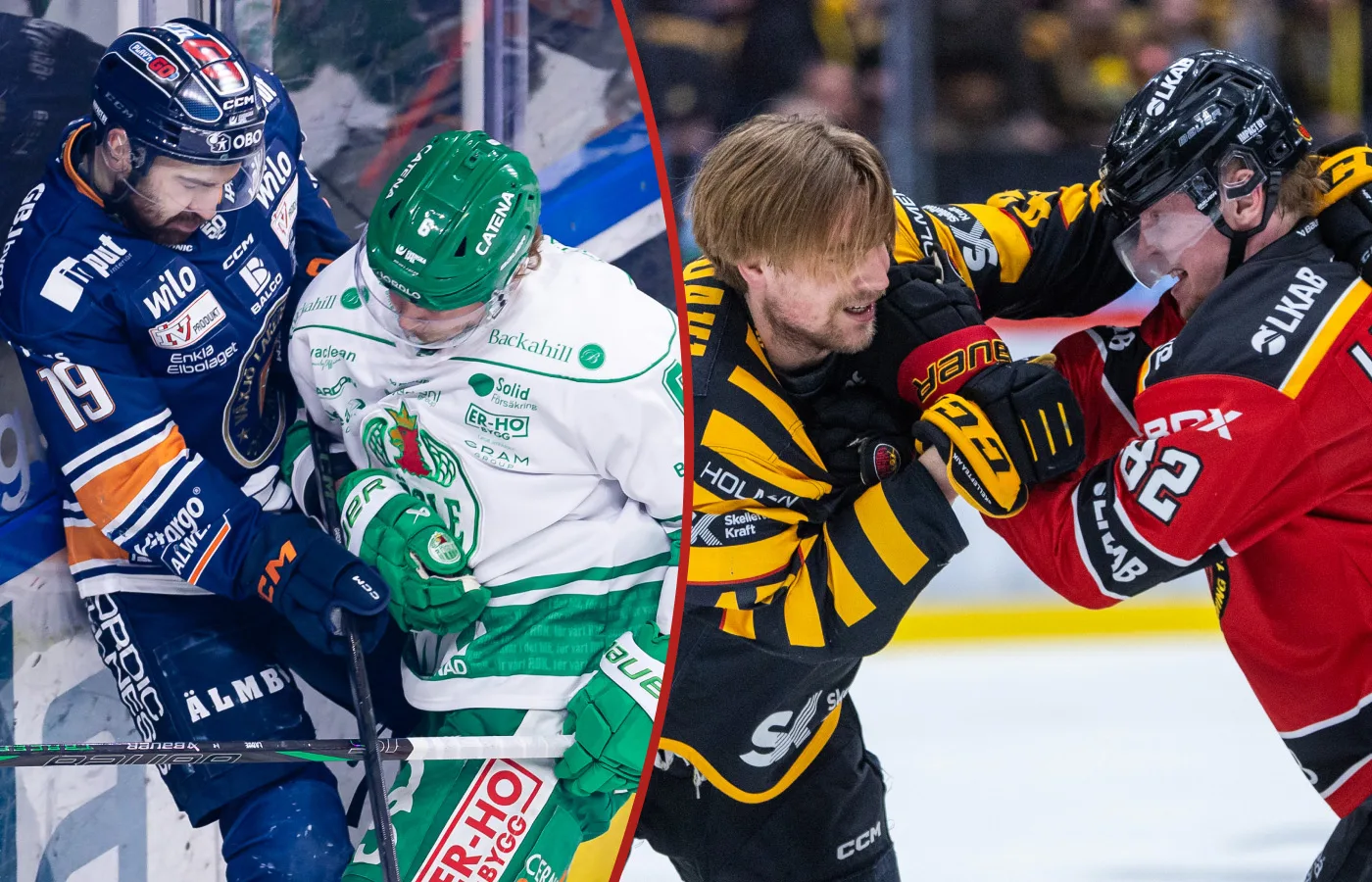 Rögle. Växjö. Skellefteå. Luleå. SM-semifinal.