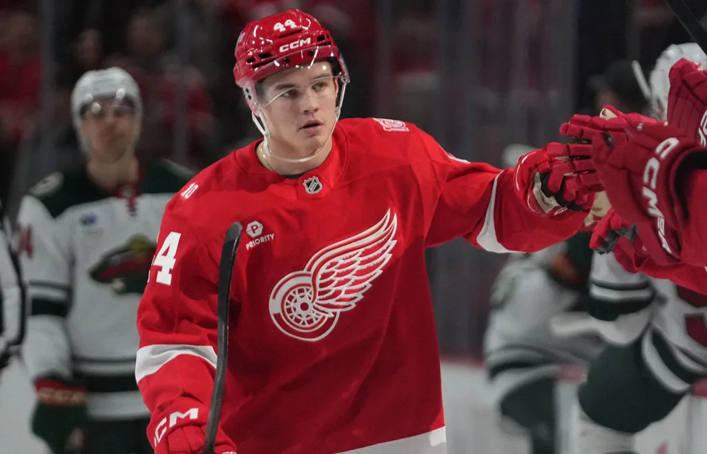 Axel Sandin Pellikka. Detroit Red Wings. 