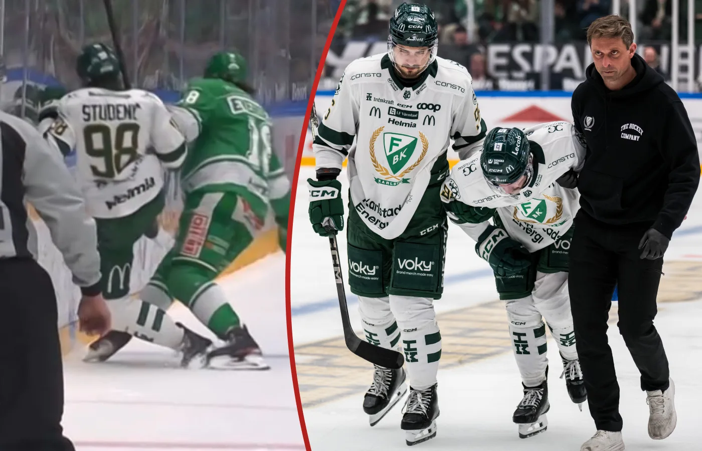 Oro för Färjestad − här tvingas stjärnan kliva av