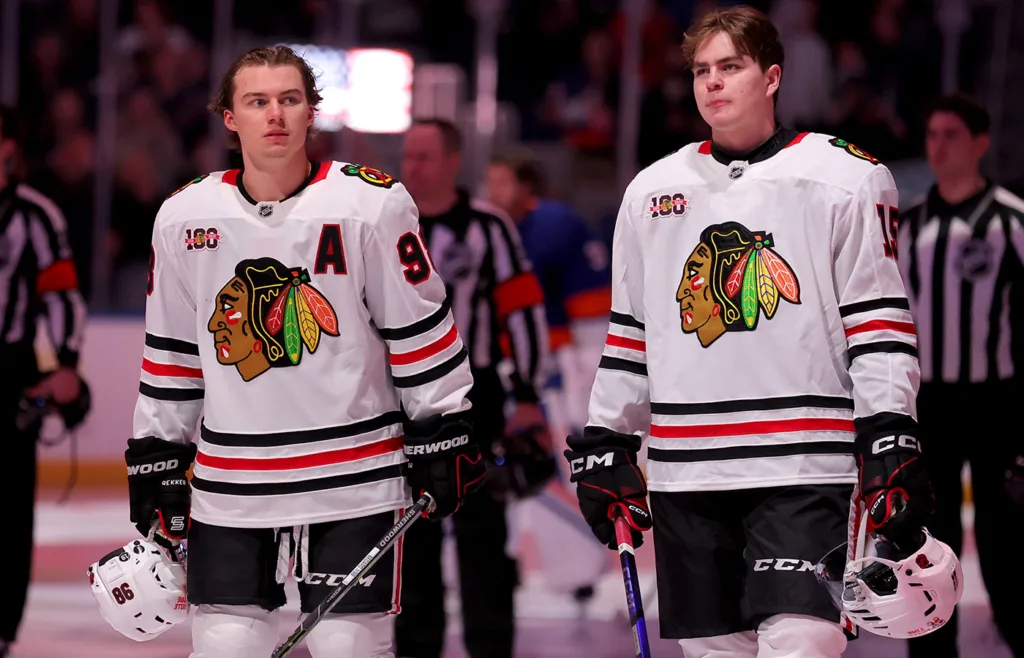 Connor Bedard. Anton Frondell. Chicago Blackhawks.