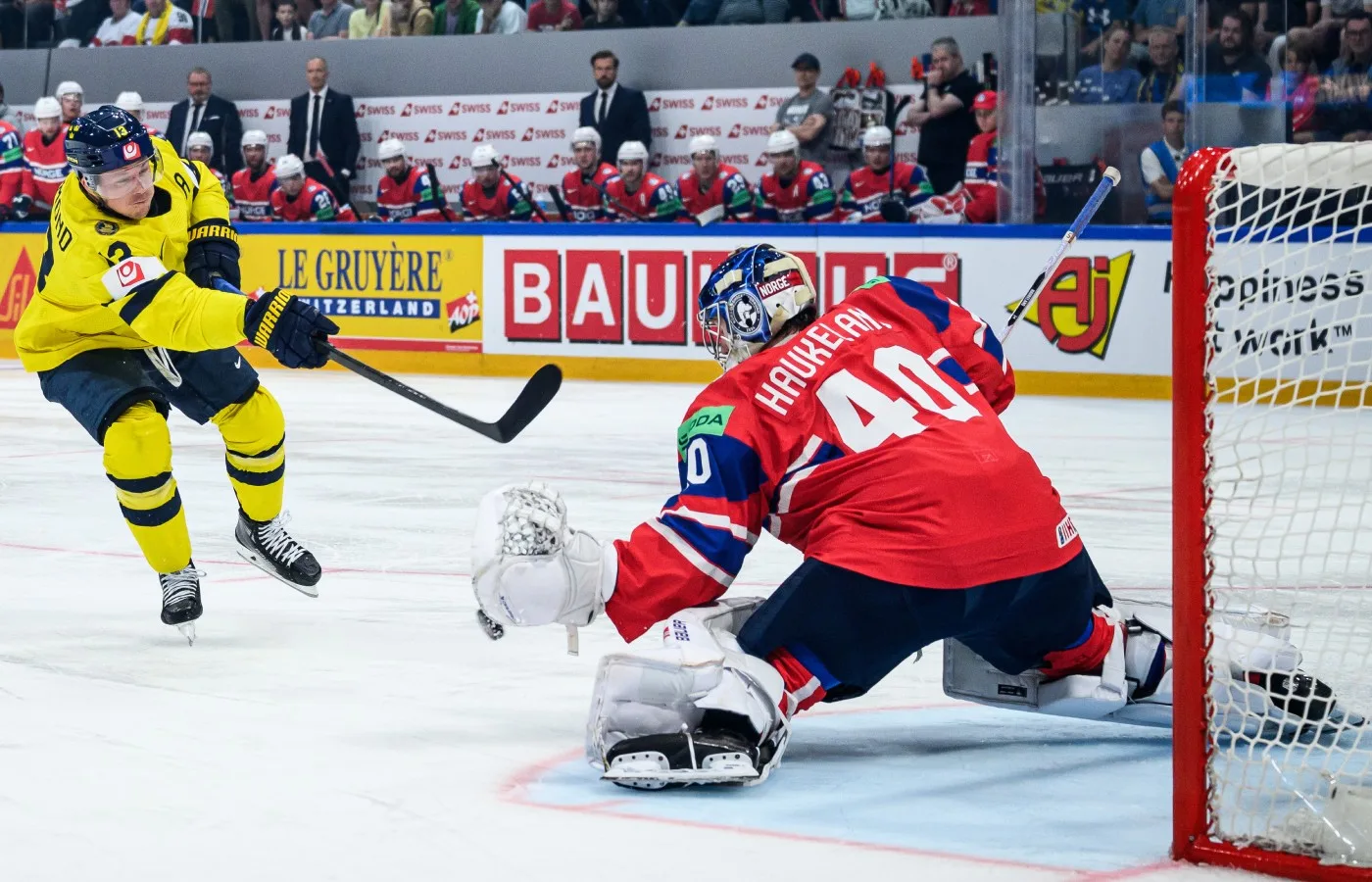 Lucas Raymond missar straff mot Norge
