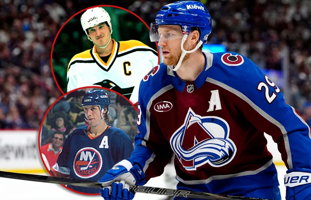 Nathan MacKinnon. Colorado Avalanche. Mario Lemieux. Mike Bossy. 