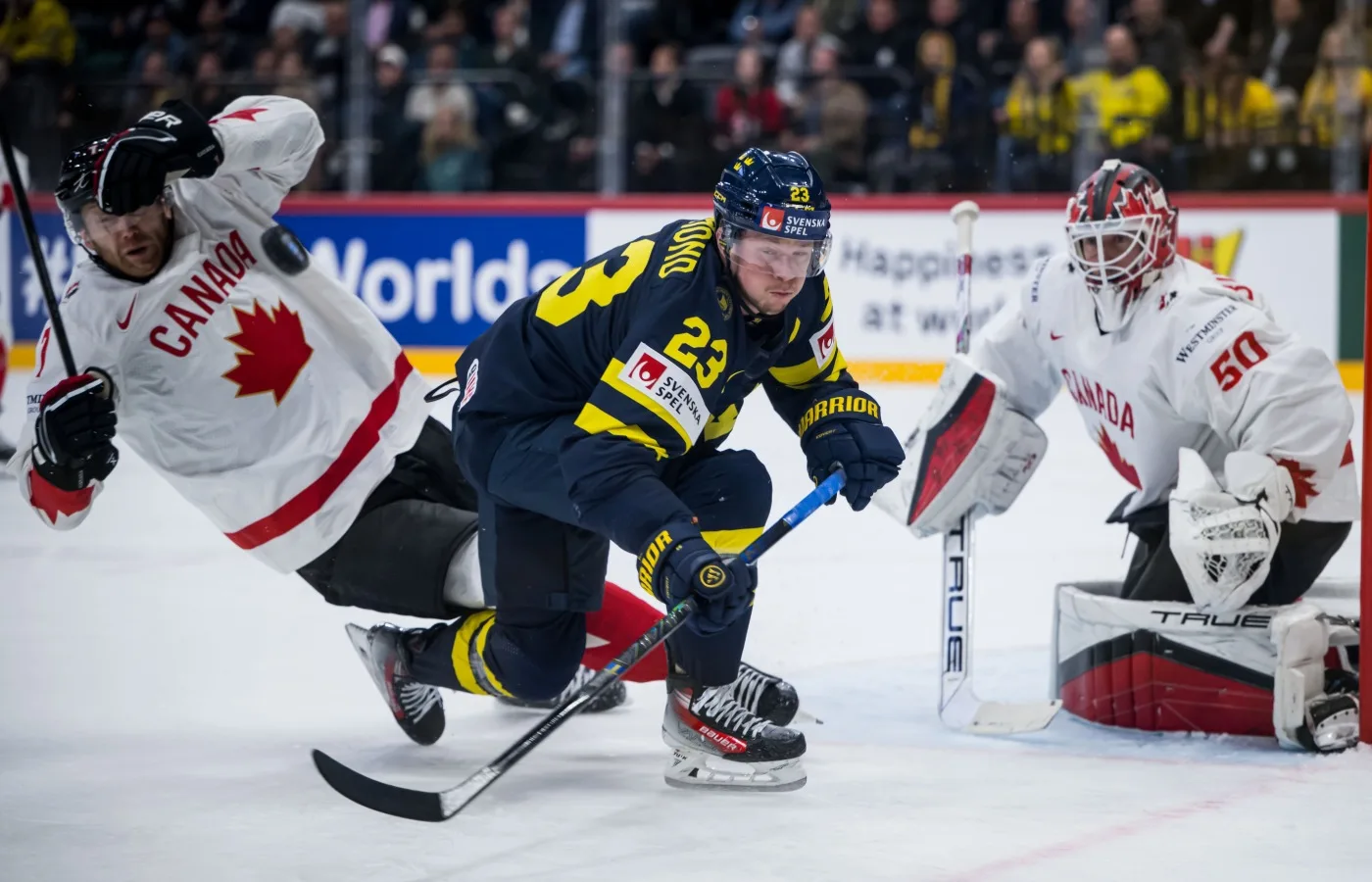 Hockey-VM på tv idag: Så sänds Kanada – Sverige