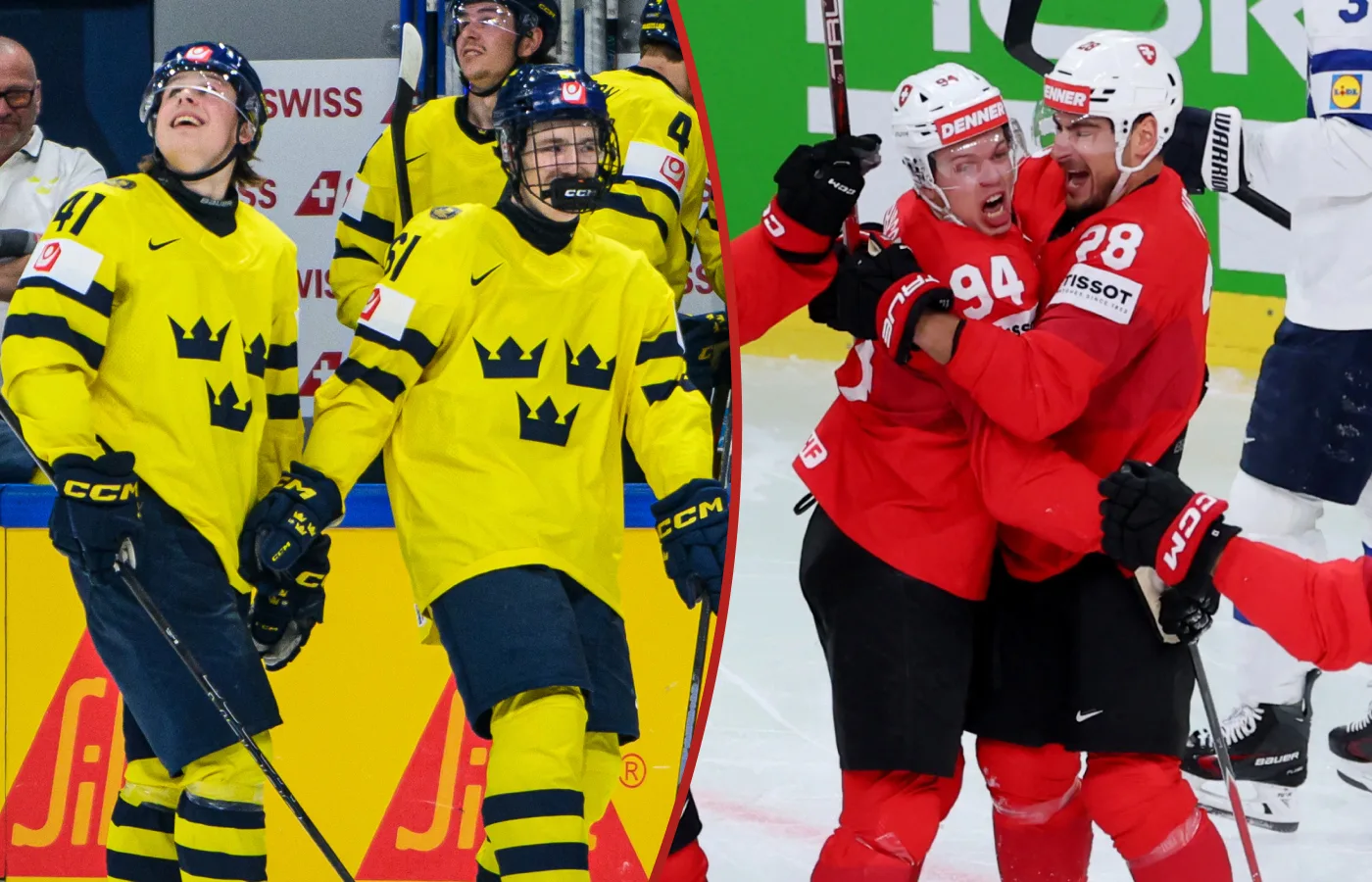 Tre Kronor. Schweiz. Hockey-VM.