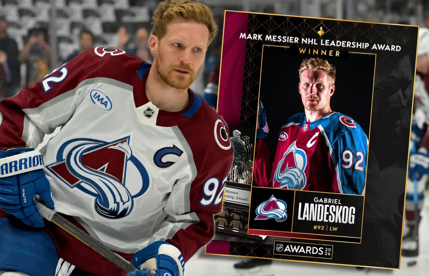 Landeskog prisas – gör Sundin och Alfredsson sällskap